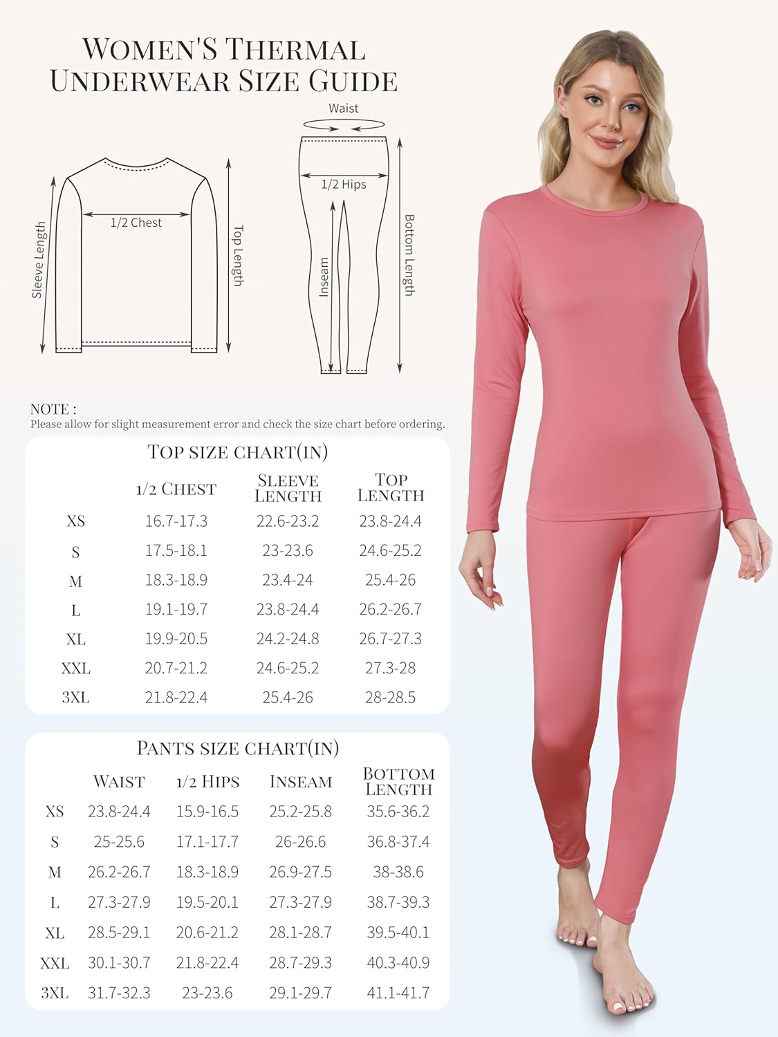 Thermo ondergoed voor vrouwen