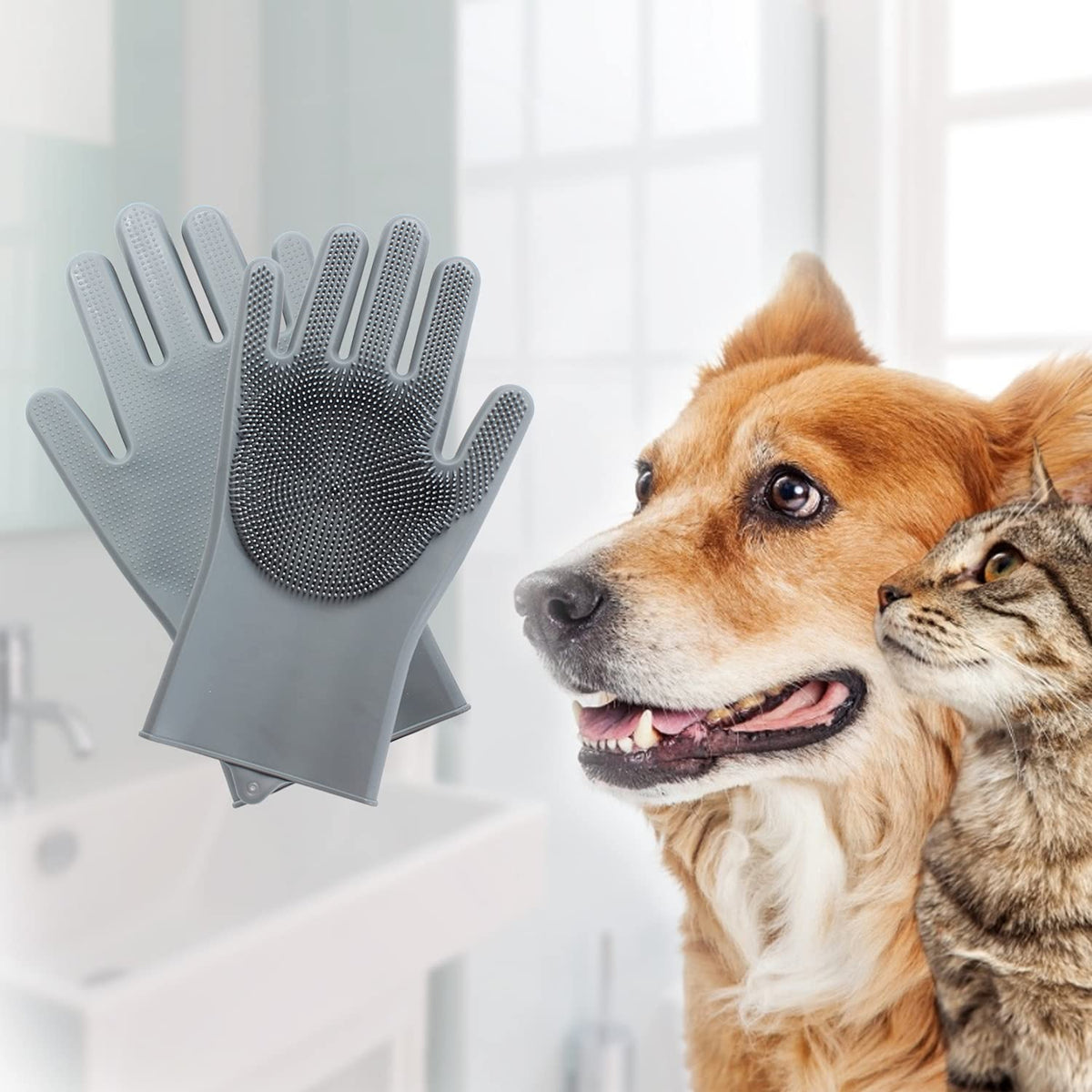 Verzorgingshandschoen voor huisdieren