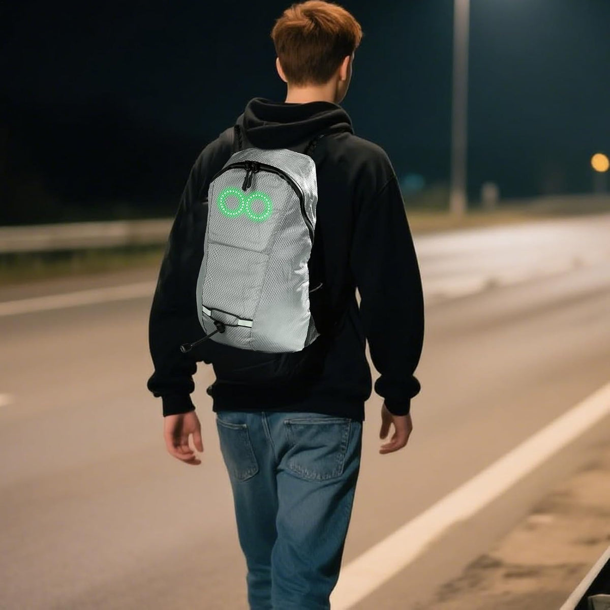 LED reisrugzak – lichtgevende rugzak met muziekresponsieve verlichting