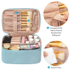 Reisvriendelijke make-up organizer, uitgerust met verdelers — afbeelding 2