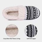 Winterse gebreide pantoffels