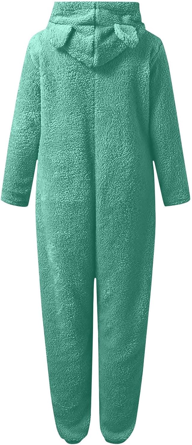 Sherpa Fuzzy Onesie met Capuchon