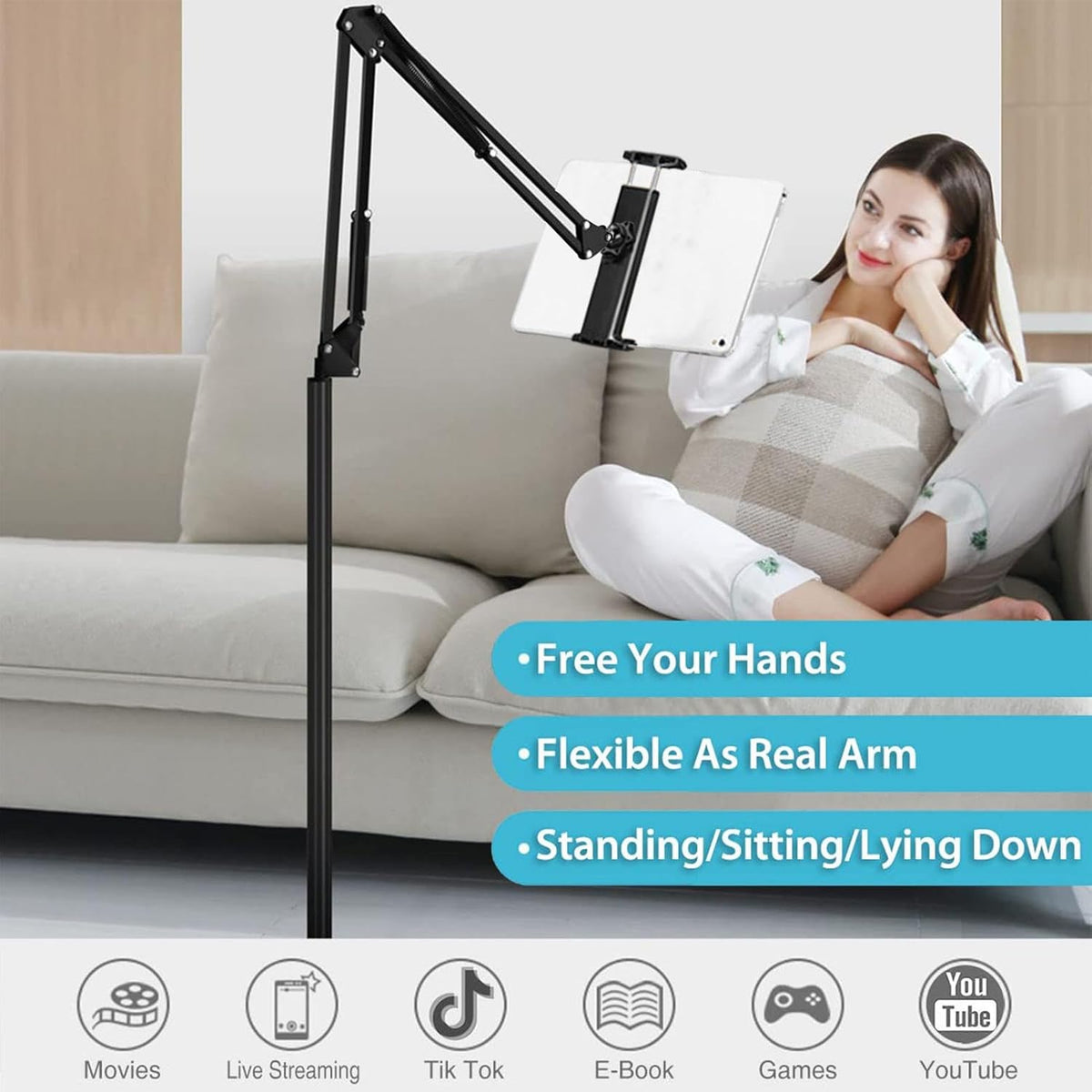 Verstelbare 360° telefoon- en tablet bodystandaard