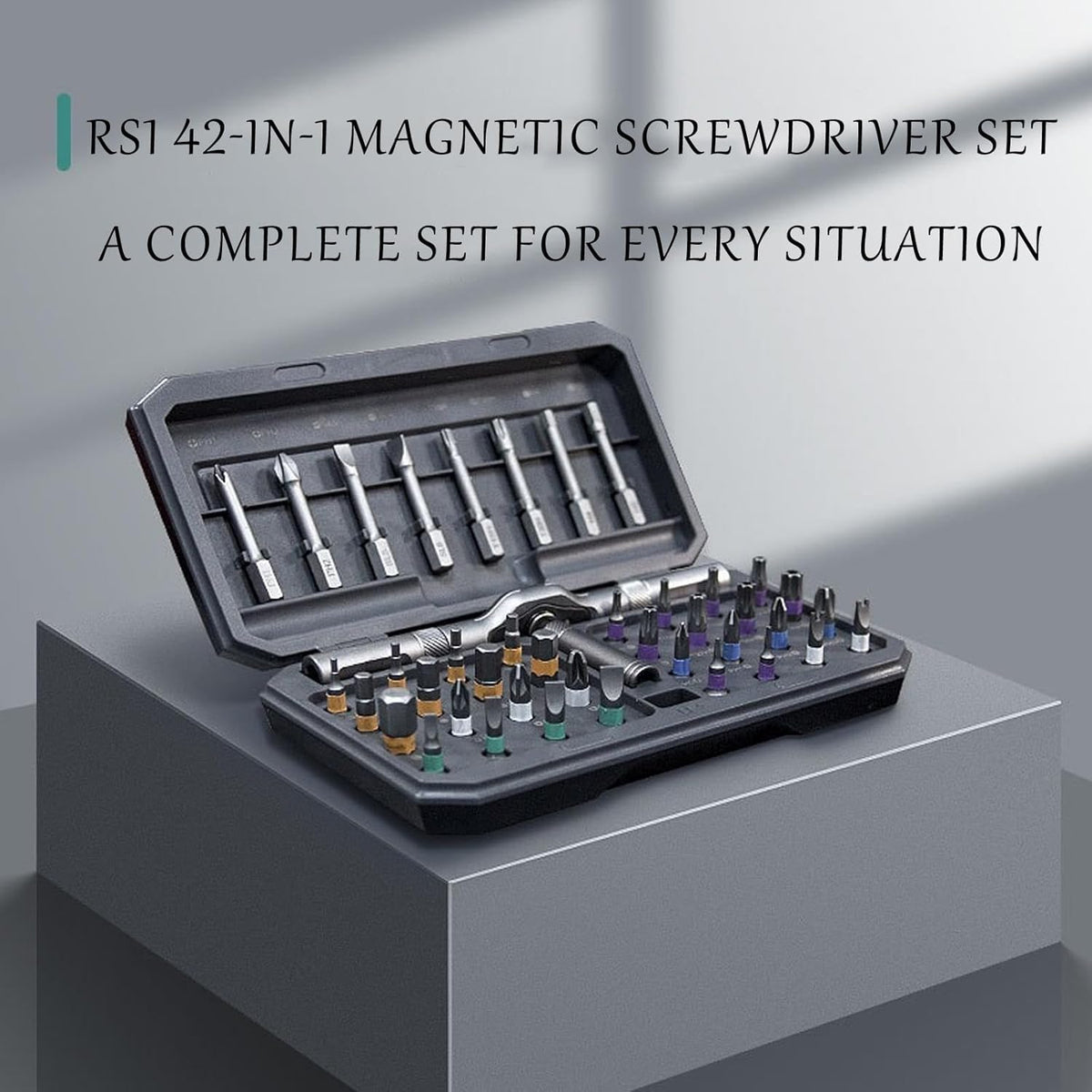 42-in-1 magnetische schroevendraaierset – precisie reparatieset met bits