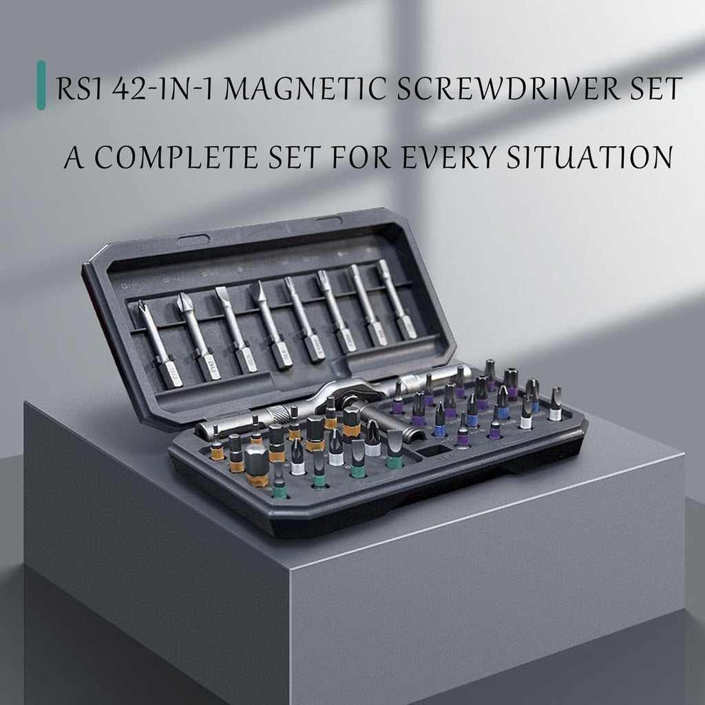 42-in-1 magnetische schroevendraaierset – precisie reparatieset met bits