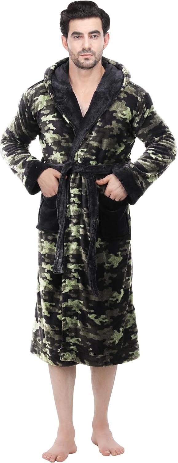 Heren fleece badjas