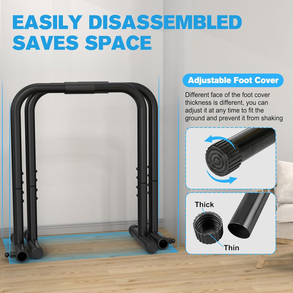 Dipstation en push-upstand voor thuisfitness