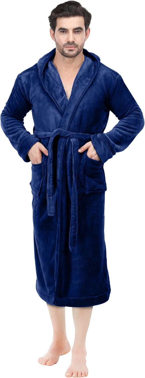 Heren fleece badjas