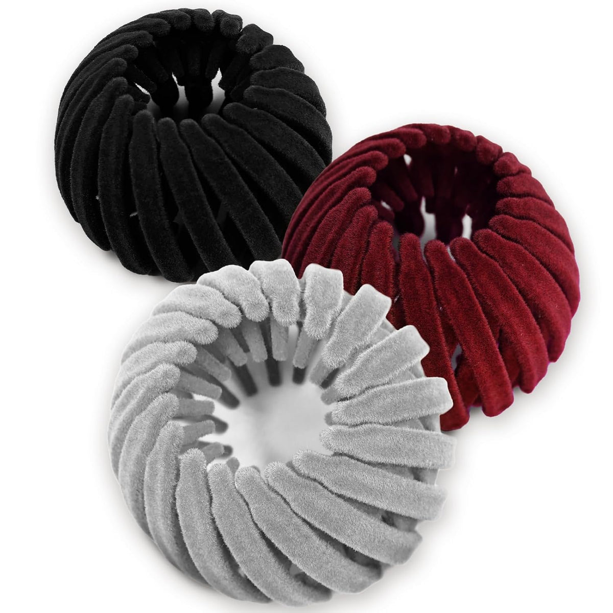 Vogelnest haarclips - set van 3