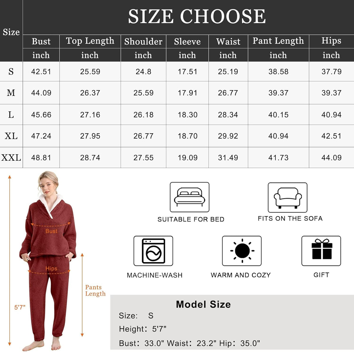 Fluffy Pyjama Set voor Dames
