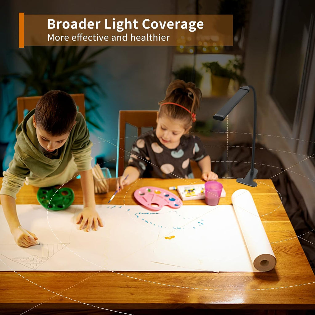 77 LED bureau klem lamp met USB voeding & flexibele gooseneck