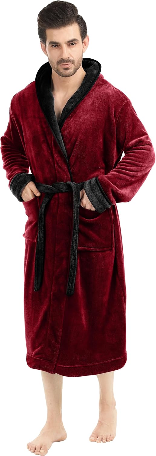 Heren fleece badjas