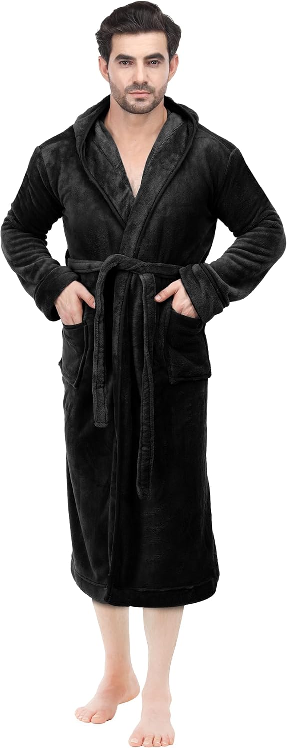 Heren fleece badjas