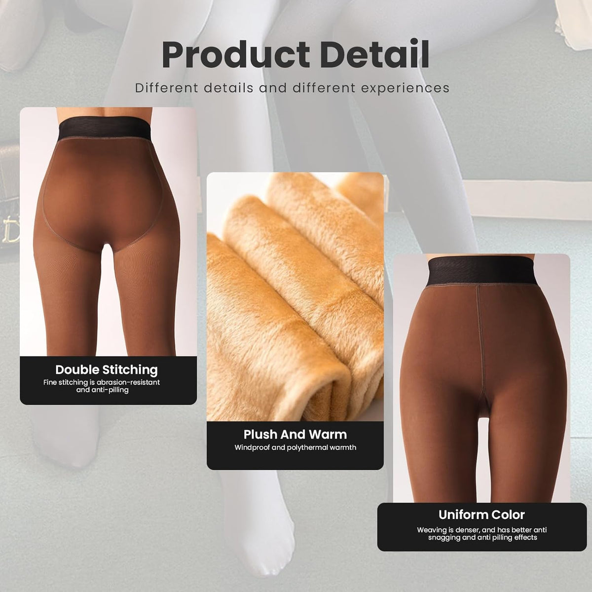 Fleecegevoerde panty