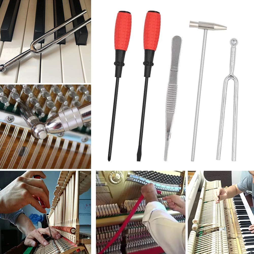 Professionele 16-delige piano stemset met opbergtas