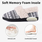 Winterse gebreide pantoffels