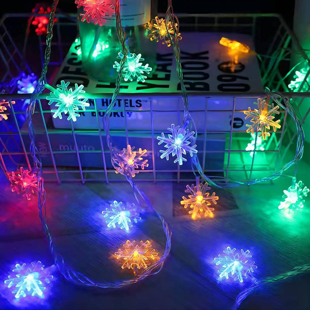 Sneeuwvlok LED lichtslinger (6 m)