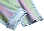 Heren slim-fit ripped jeans