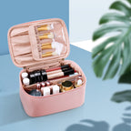 Reisvriendelijke make-up organizer, uitgerust met verdelers — afbeelding 9