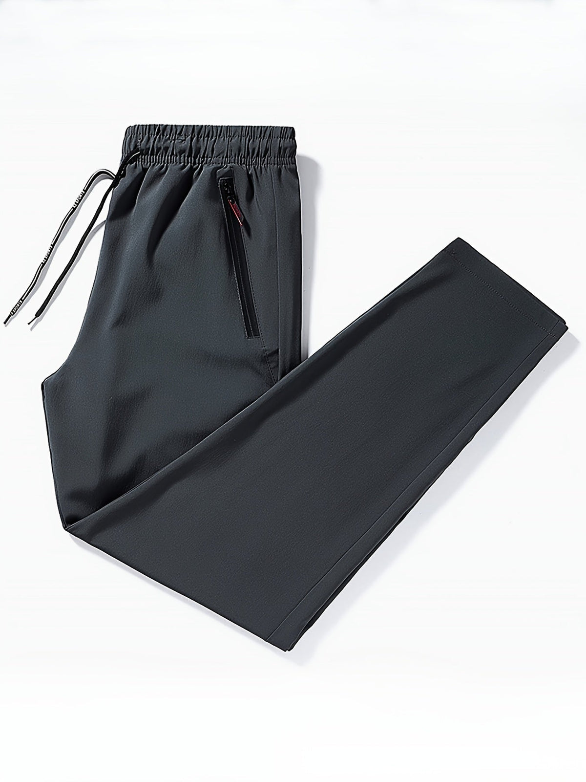 Effen joggingbroek met ritsdetails