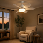 Scandinavische plafondlamp met ventilator
