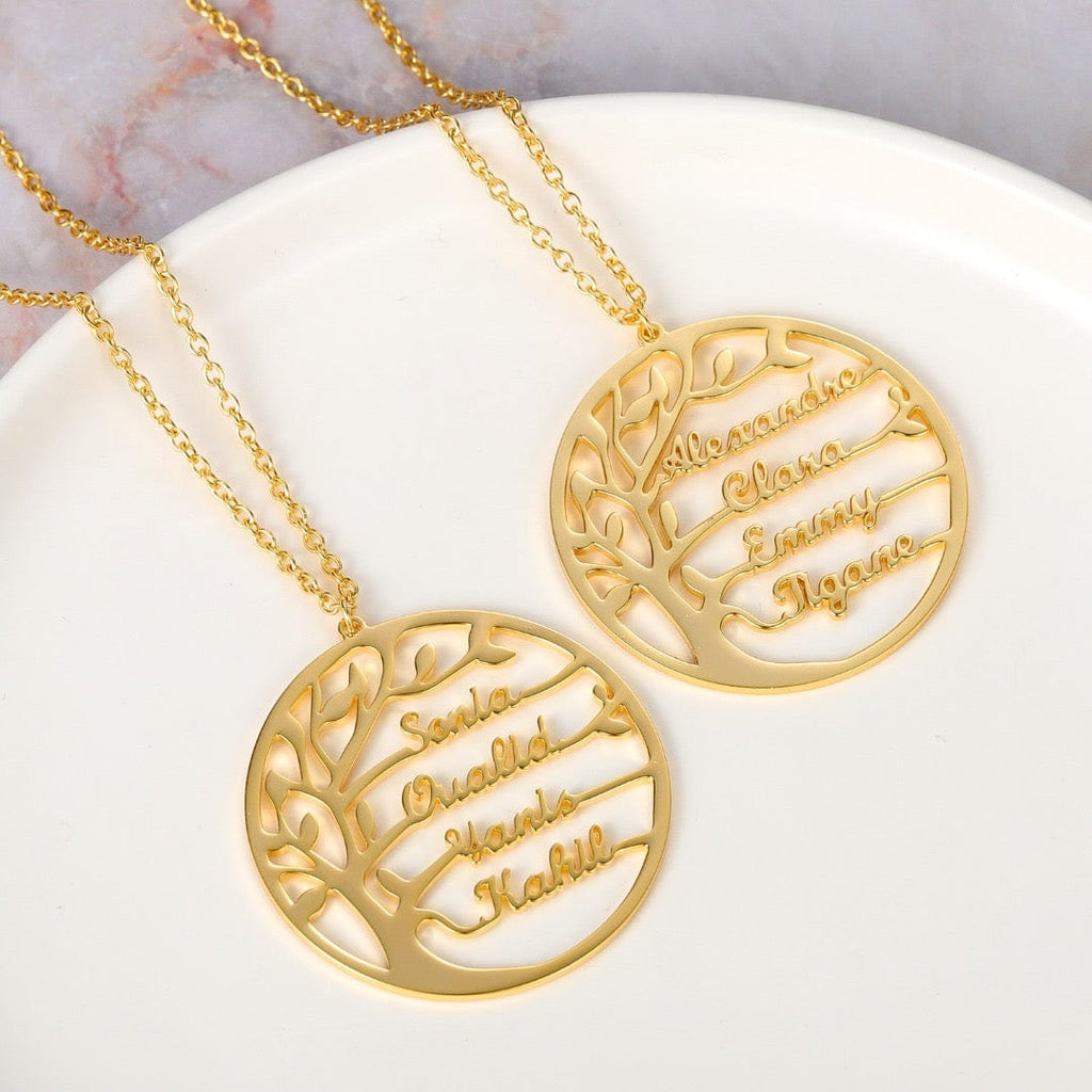 Ketting met familieboomhanger