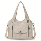 Vintage-Stijl vegan leren schoudertas