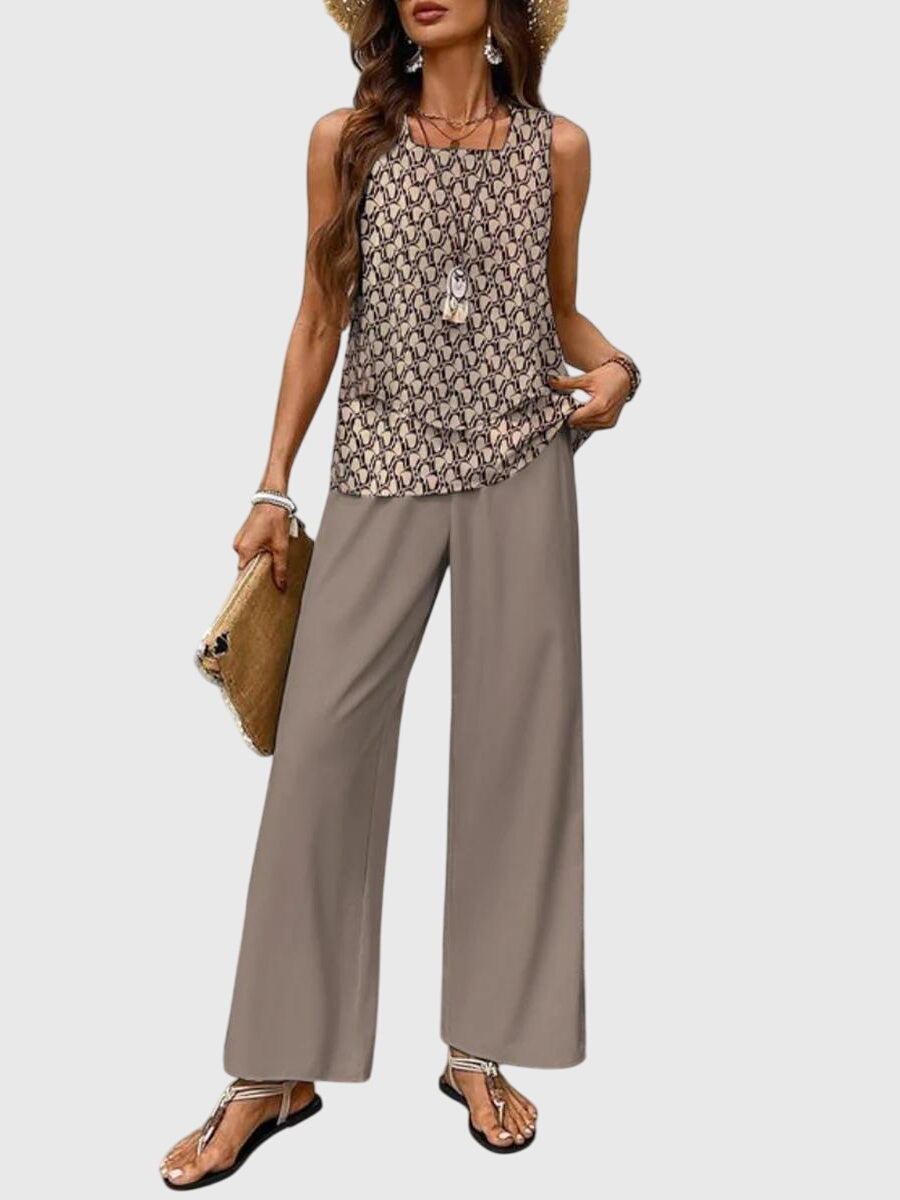 Lily | Tweedelige dameszomerset met vierkante hals
