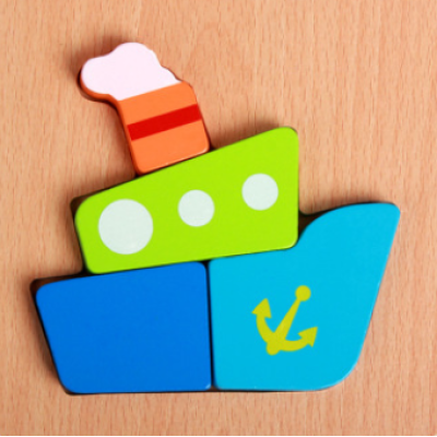 Houten leerpuzzel voor peuters – ontdekkerset montessori