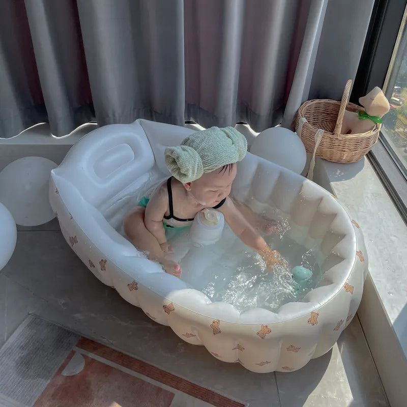Opblaasbaar babybadje voor reizen