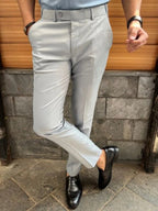 Slim fit formele herenbroek
