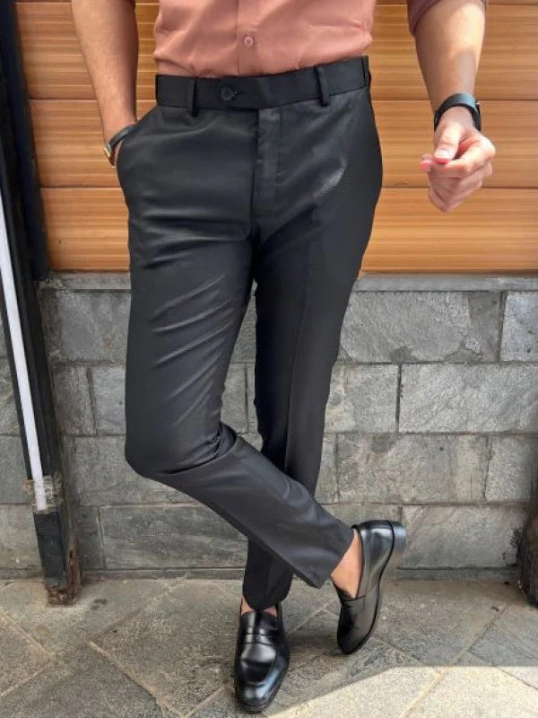 Slim fit formele herenbroek