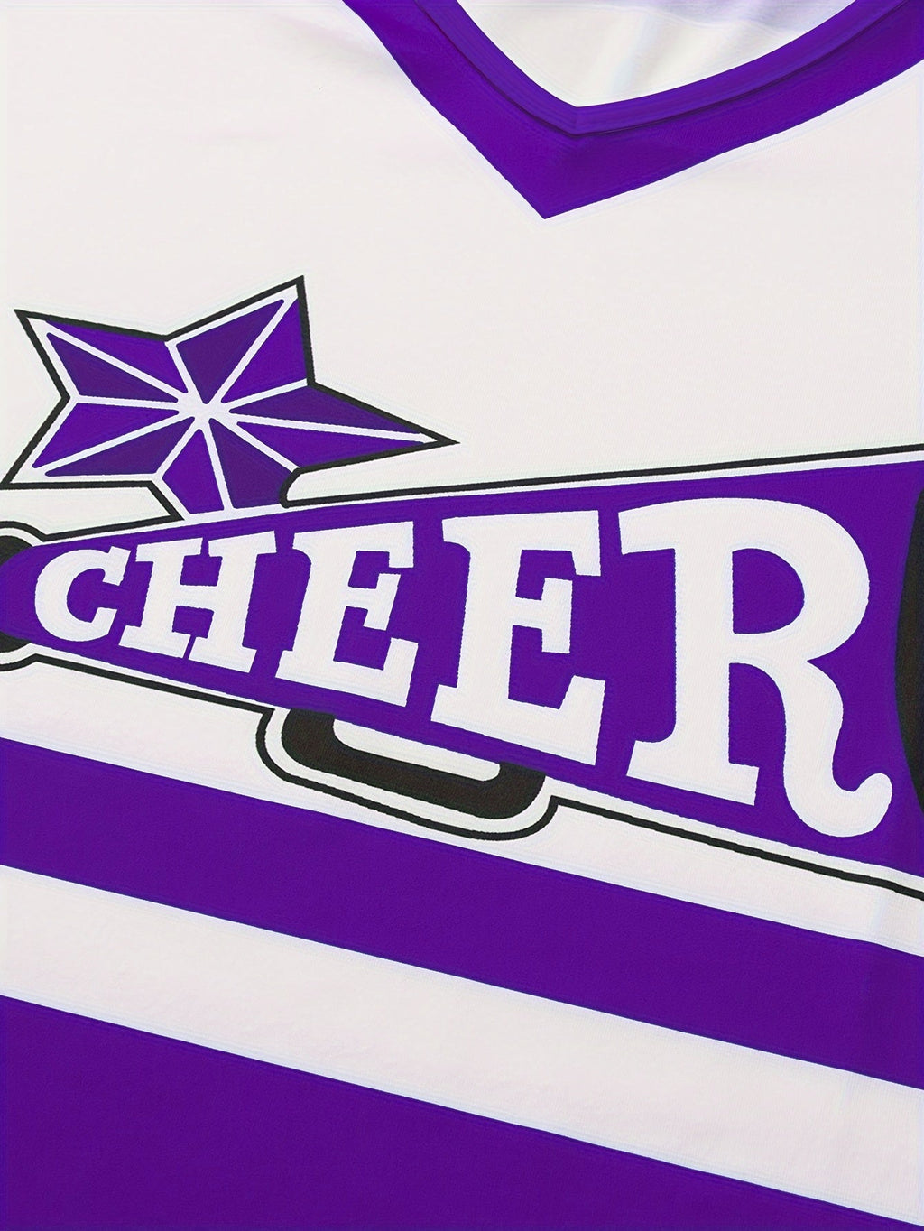 Paarse cheerleader set kind