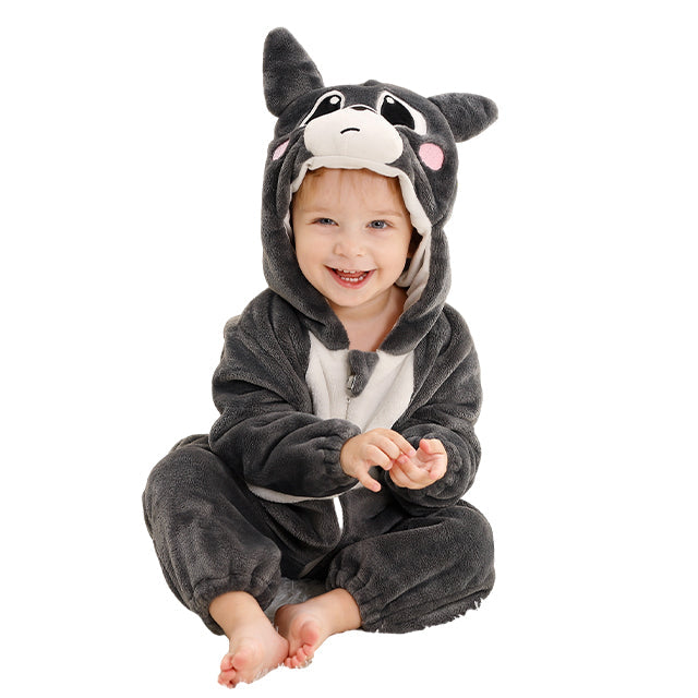 Comfy baby onesie met capuchon