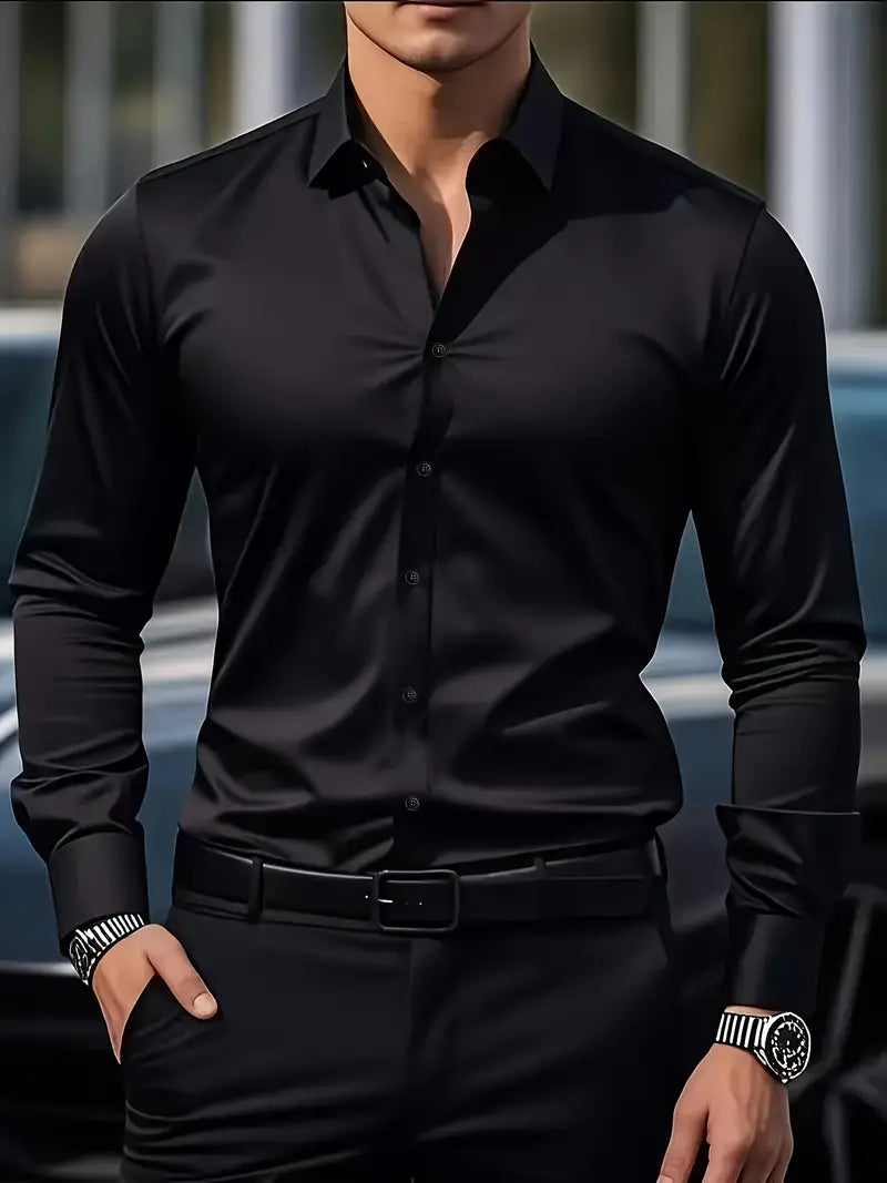 Fabrice | Slim-fit herenoverhemd met lange mouwen