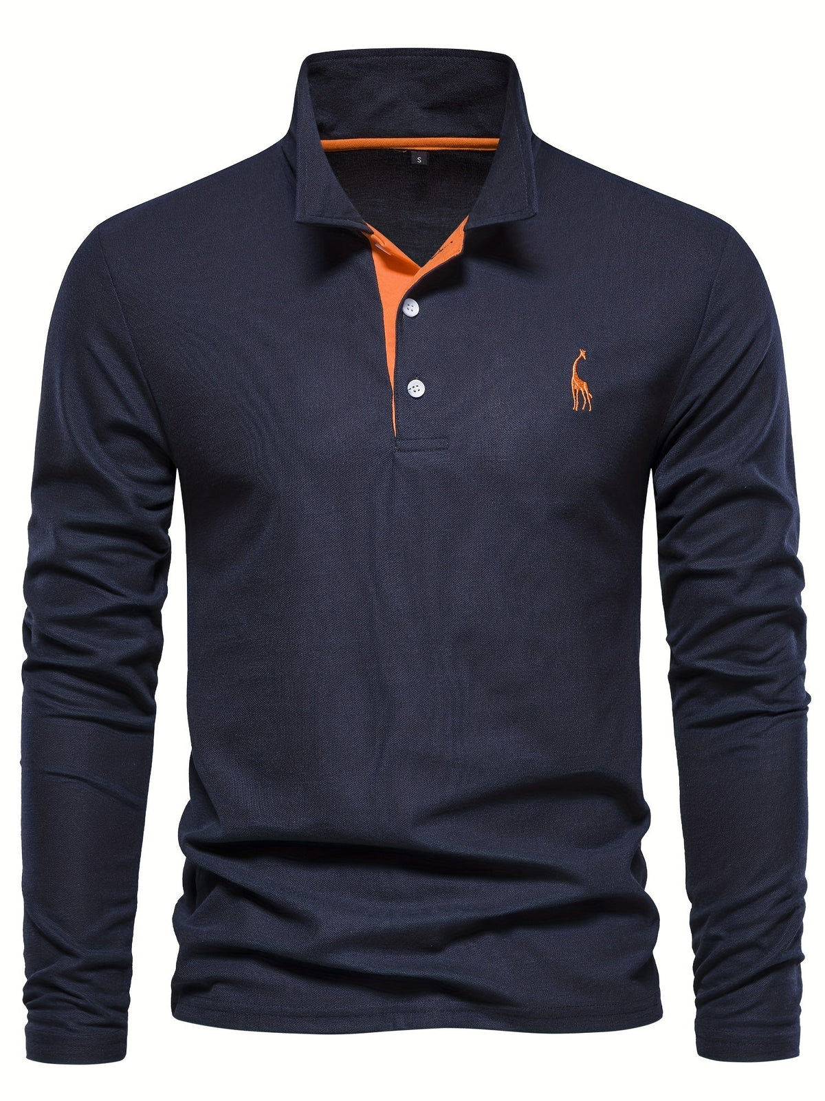 Heren polo met lange mouwen – Elin