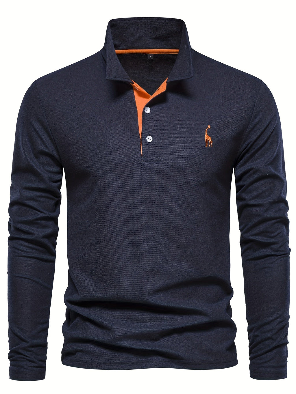 Heren polo met lange mouwen – Elin