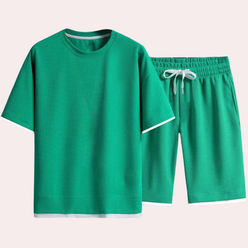 Casual tweedelige zomerset voor heren