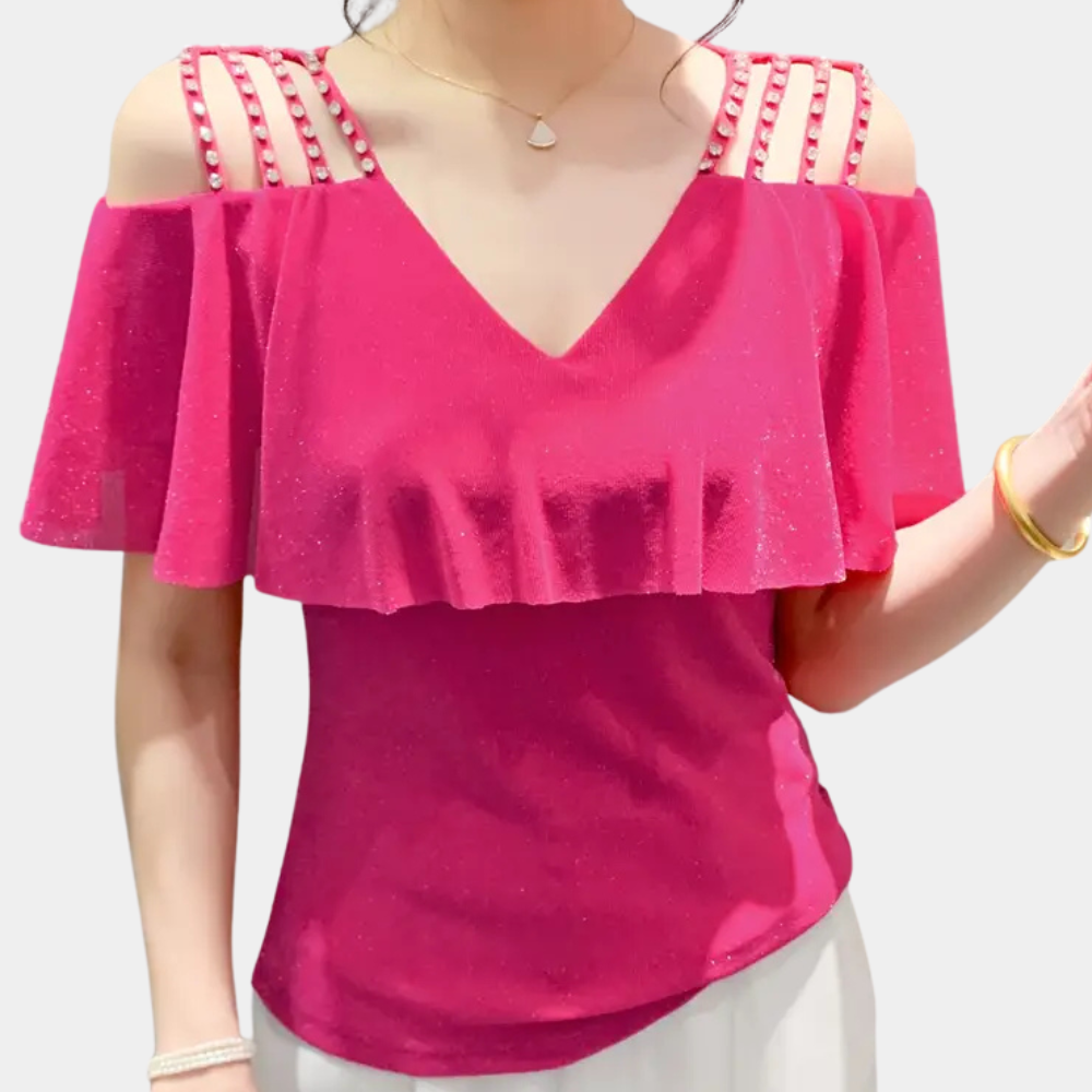 Modieuze V-Hals blouse voor dames