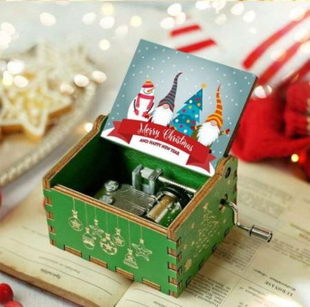 Muziekdoos met kerstthema