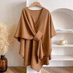 Dames omslagdoek met winddicht ontwerp — afbeelding 4