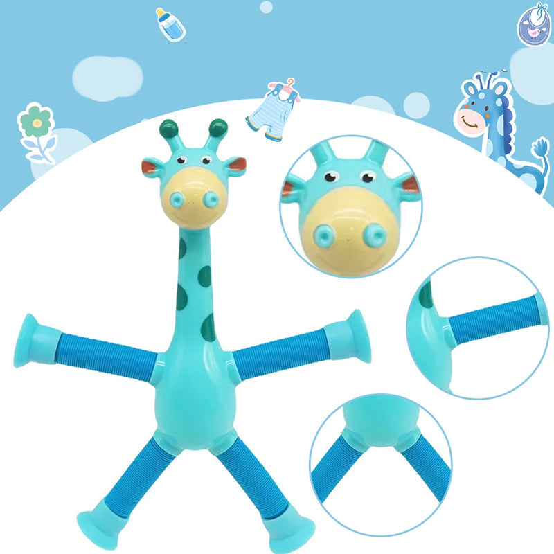 Flexibel giraffe speelgoed met zuignap