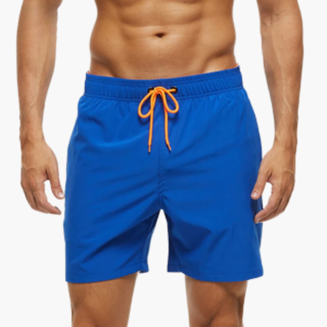 Lichte zwemshort met trekkoord en zijzakken