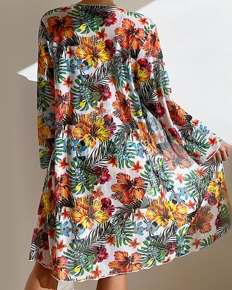 Driedelige bikini set met bloemenprint — afbeelding 18