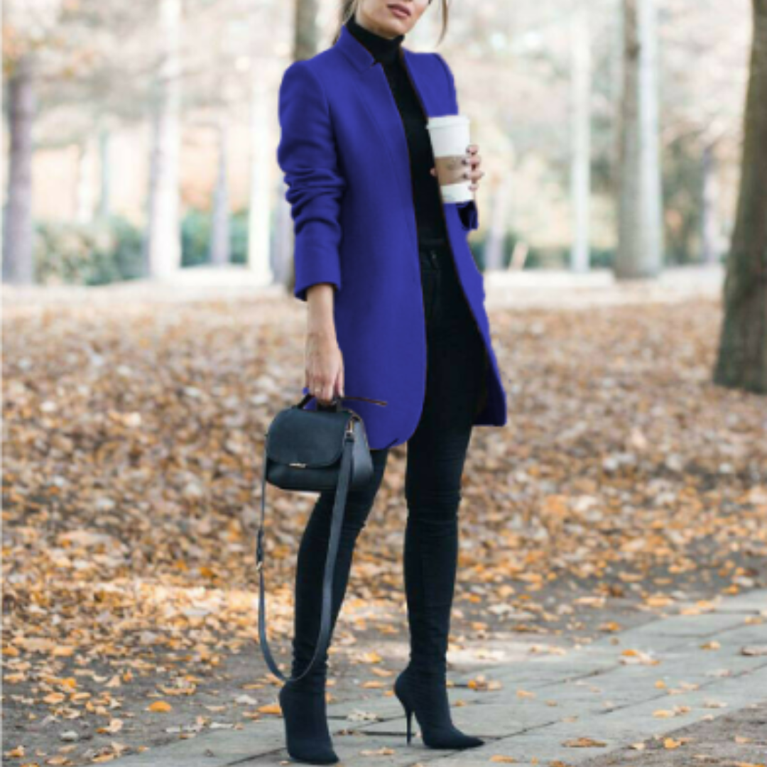 Dames winterjas met staande kraag en tijdloos design