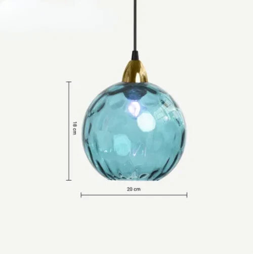 Glazen bolhanglamp met E27-fitting
