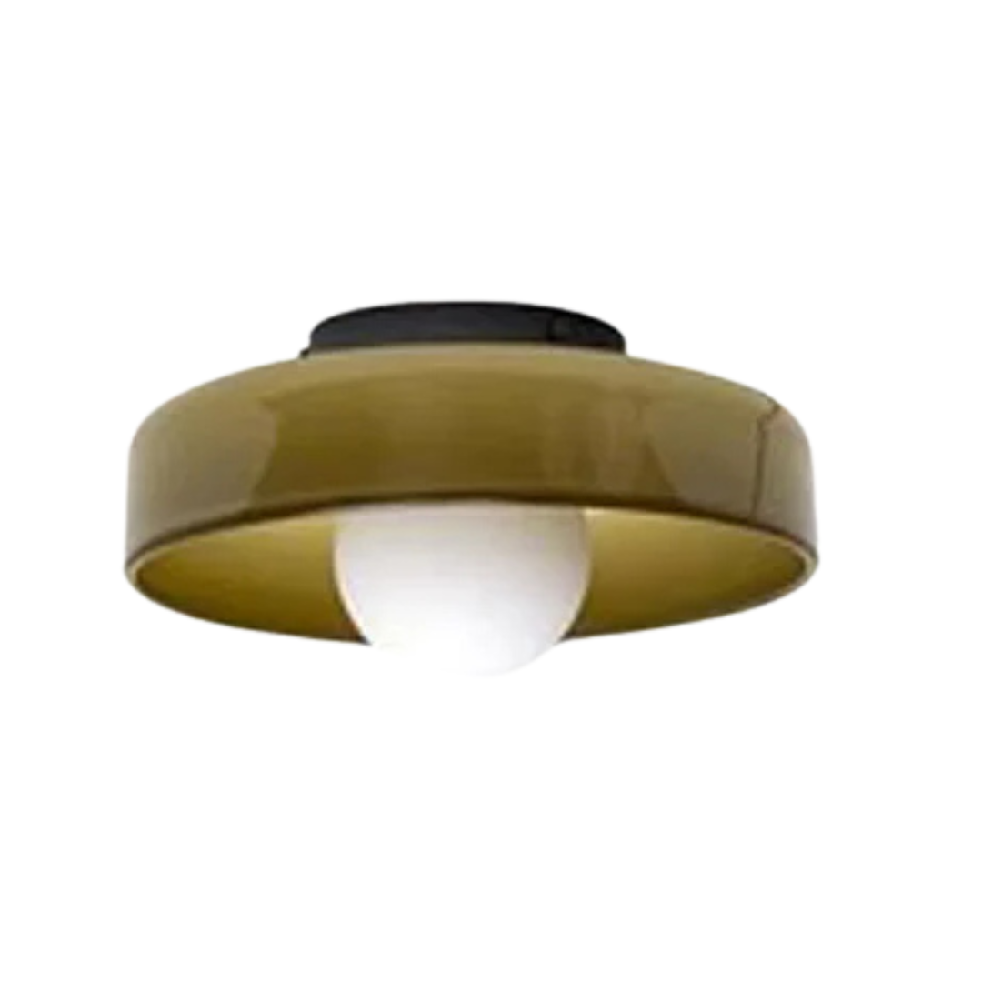 Ronde plafondlamp met stijlvolle functionaliteit