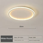 Scandinavische ronde plafondlamp – Noor
