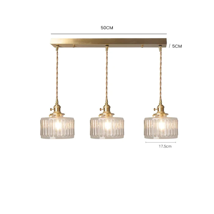 Kristallen vintage hanglamp