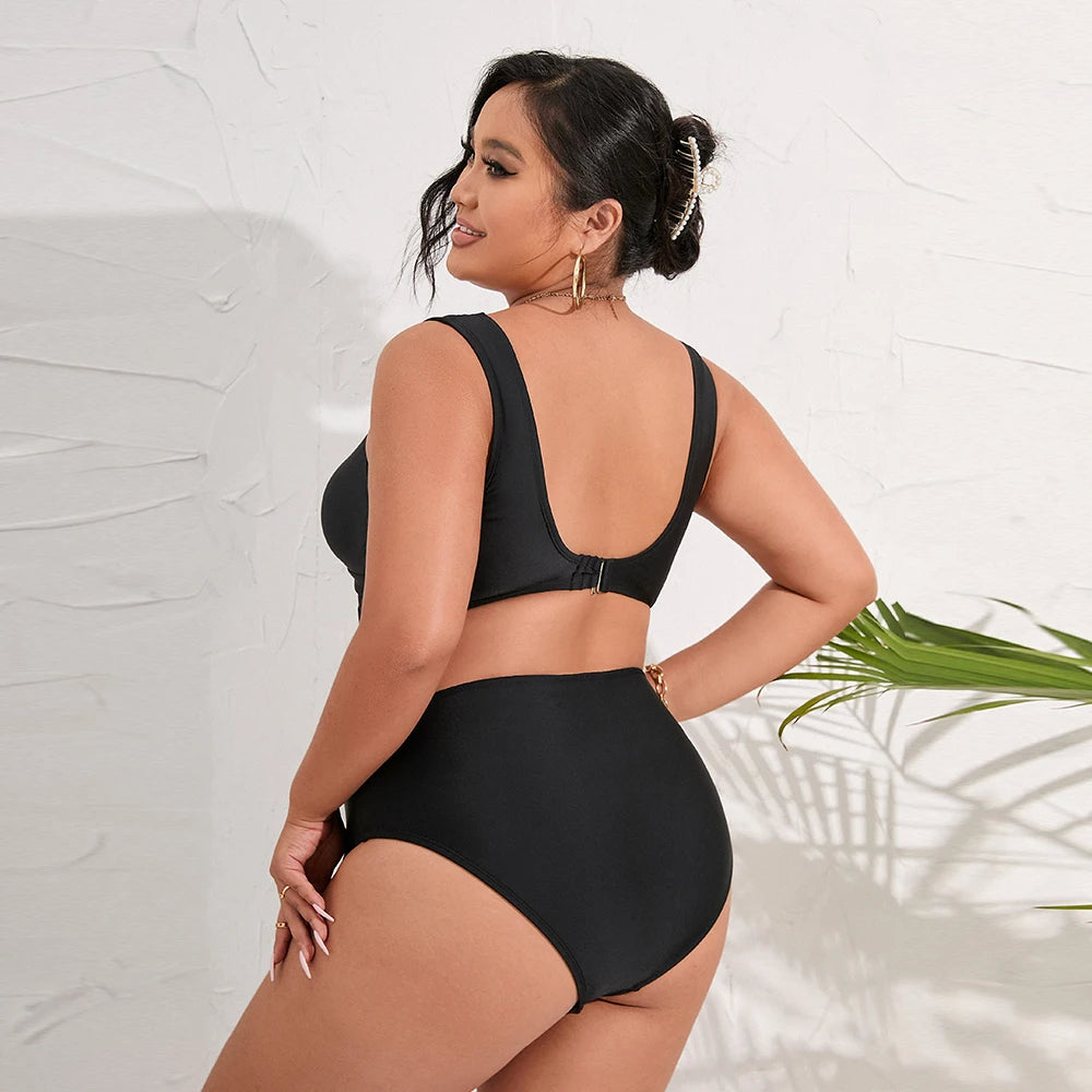 Sandy midnight plus-size bikini